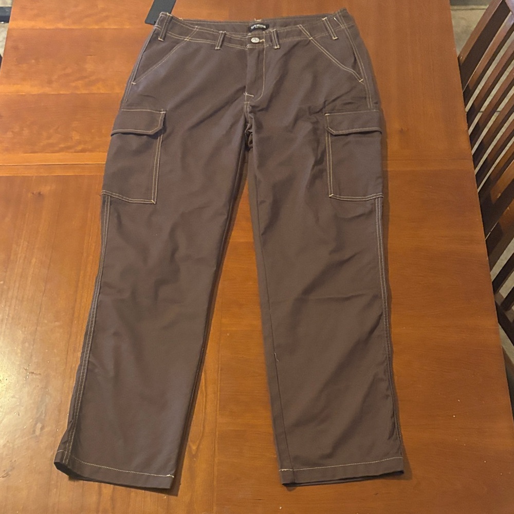True Religion Men's Dark Brown Cargo Pants
